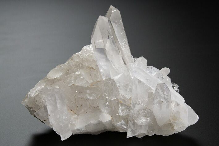 Clear Quartz Crystal Cluster - Brazil #306042